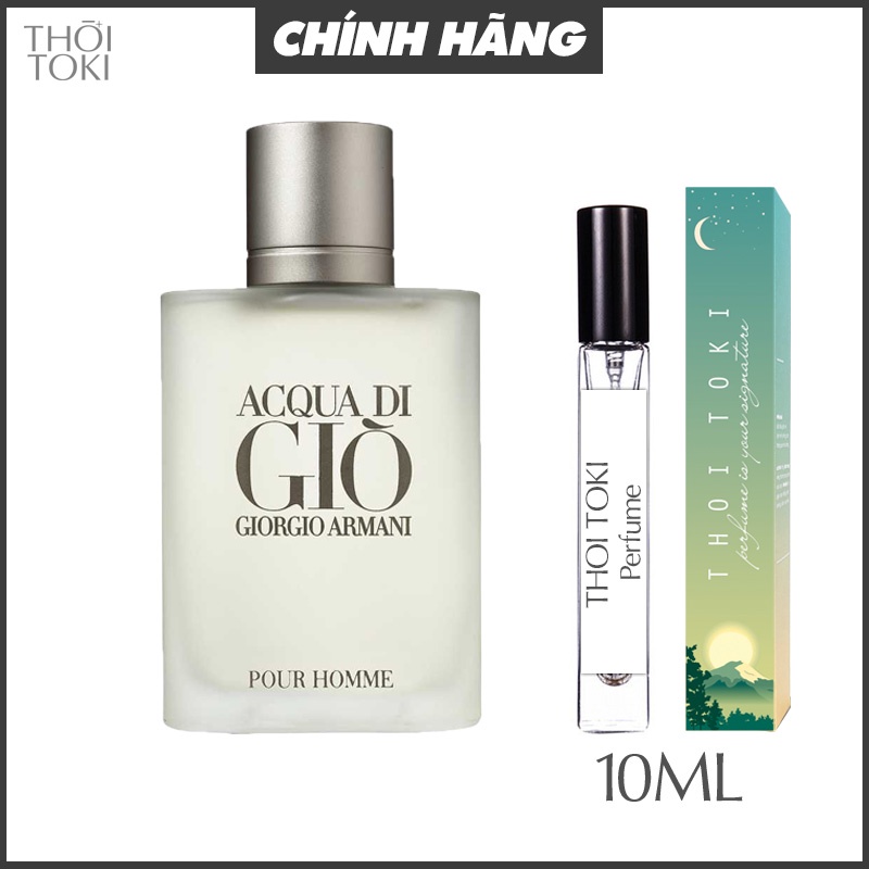 Nước hoa chiết Acqua Di Gio Pour Homme Nam Hấp dẫn, Tươi mát, Nam tính - Thời Toki