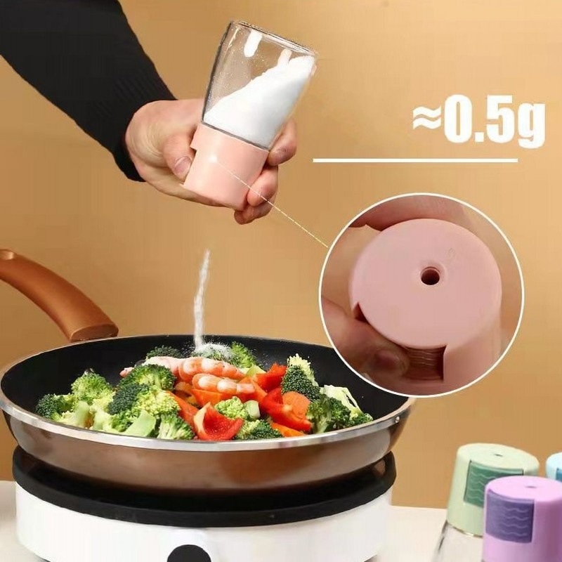 Lọ Thủy Tinh Đựng Gia Vị 180ML Màu Sắc Ngẫu Nhiên