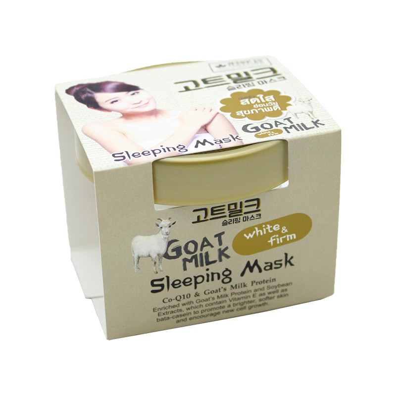 [ Auth Thái ] Mặt Nạ Ngủ  Sữa dê Made in nature Goat Milk Sleeping Mask