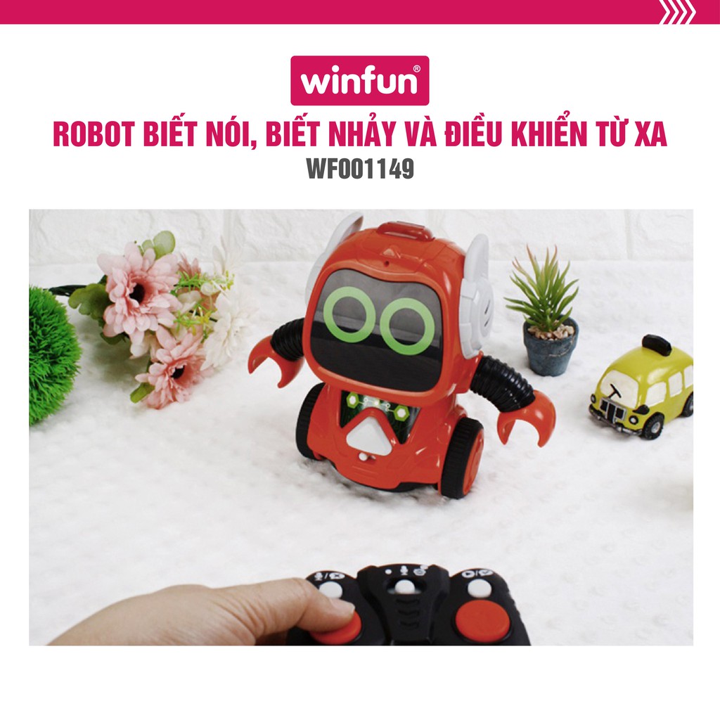 Đồ chơi Robot thu âm giọng nói , biết nhảy và điều khiển từ xa Winfun - Tiêu chuẩn châu Âu