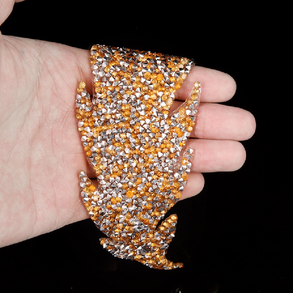 Miếng dán quần áo hình lông vũ đính đá pha lê