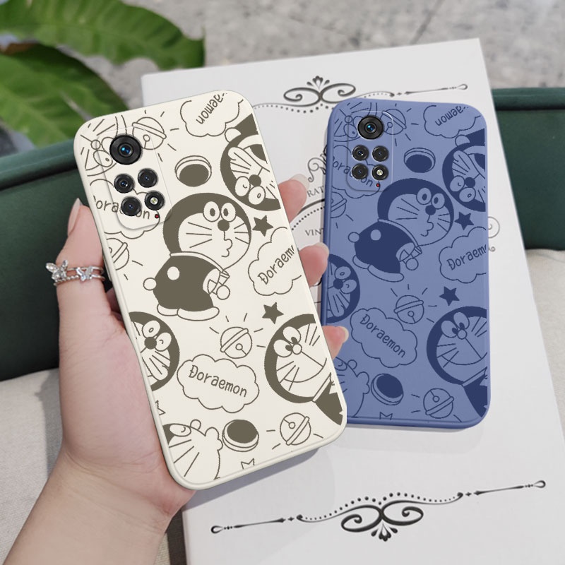 Ốp Điện Thoại Họa Tiết Mèo Xanh Dương Thiết Kế Sáng Tạo Cho Xiaomi Redmi Note 11 11S Pro Plus + 4G 5G