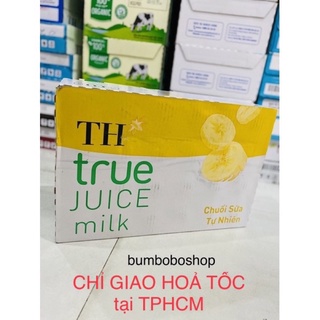 Thùng 24 chai sữa trái cây chuối/việt quất của th true milk