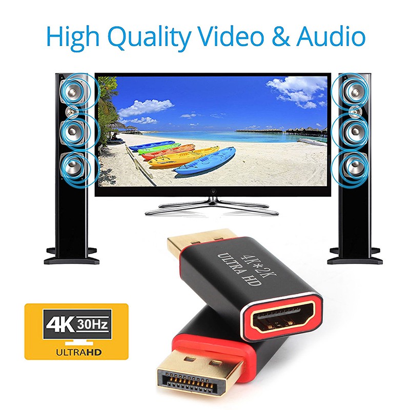 (3C & Bi) Giắc Chuyển Đổi 4k Display Port Sang Hdmi Male Female