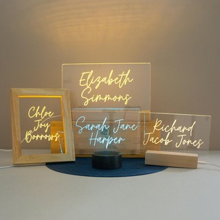 Đèn LED Khắc tên theo yêu cầu, logo thương hiệu, qùa tặng sinh nhật, quà cưới, valentine, 8/8, 20/10