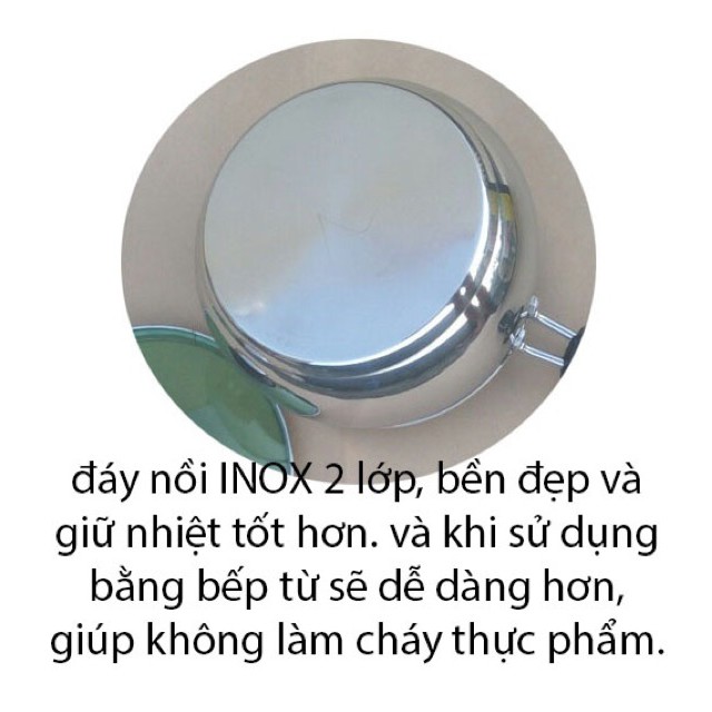 Nồi Quấy Bột 2 Đáy Hoàng Gia đủ cỡ