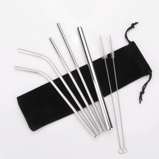 Combo 5 ống hút inox 304 bảo vệ mội trường