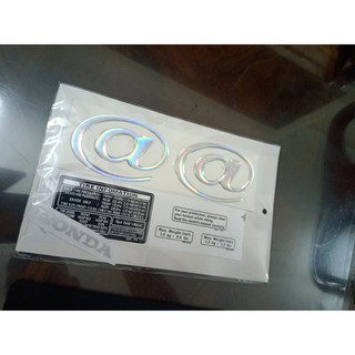 Bộ tem decal chữ nổi @  ( hình chụp trực tiếp )