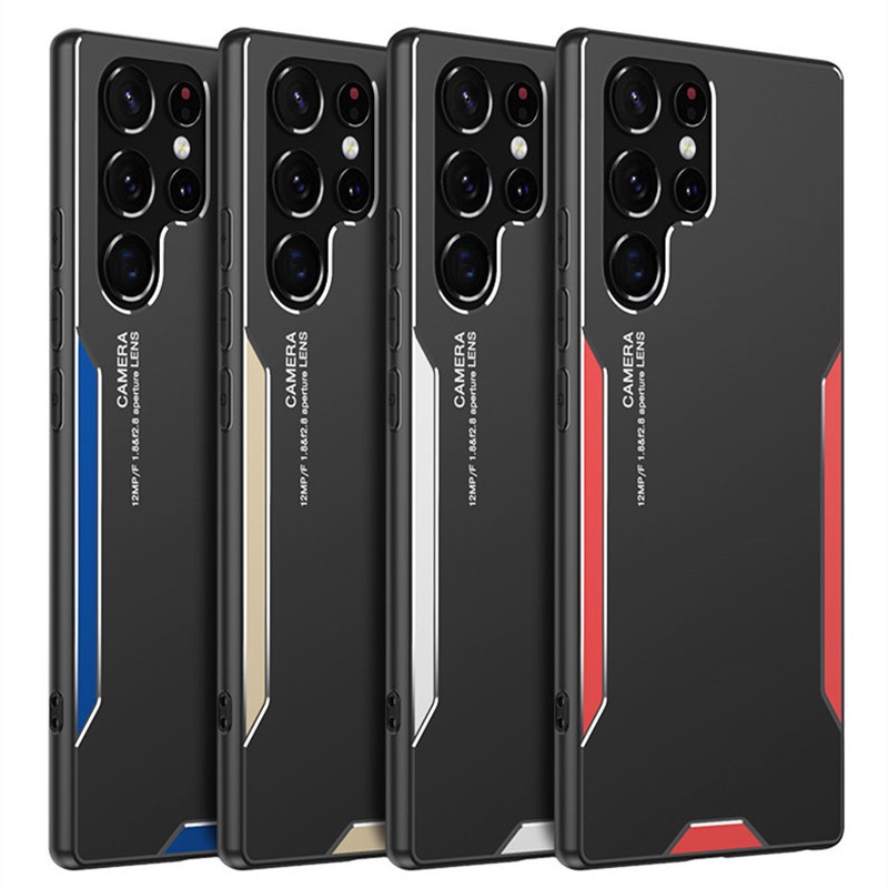 Ốp Điện Thoại Kim Loại Cho Samsung Galaxy S22 S21 Ultra S22+ S21+ Plus 5G GalaxyS22 S22Ultra 2022Ultra