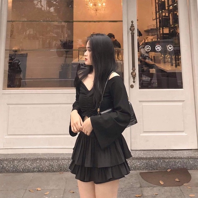 Chân váy xếp ly 2 tầng - Quần váy nữ xếp ly Hàn Quốc hàng loại 1 chất đẹp