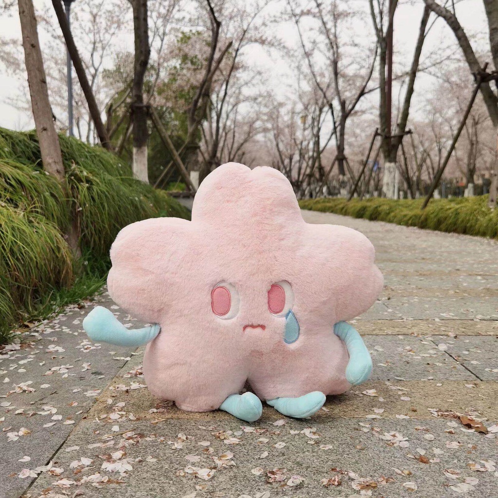 Gối Ôm Nhồi Bông Hình Hoa Anh Đào Dễ Thương Dùng Làm Quà Tặng Sinh Nhật Cho Bé