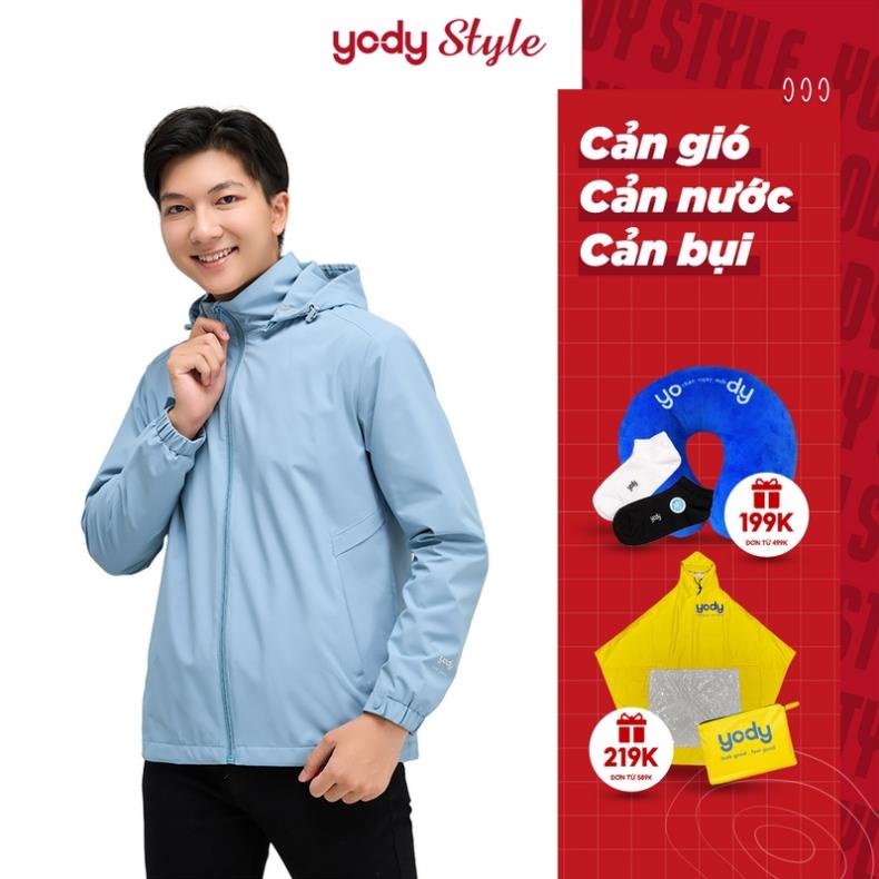Áo khoác gió nam YODY 2 lớp chống thấm nước - Áo gió chống nắng, bụi nhiều màu AKM4029 2022 #