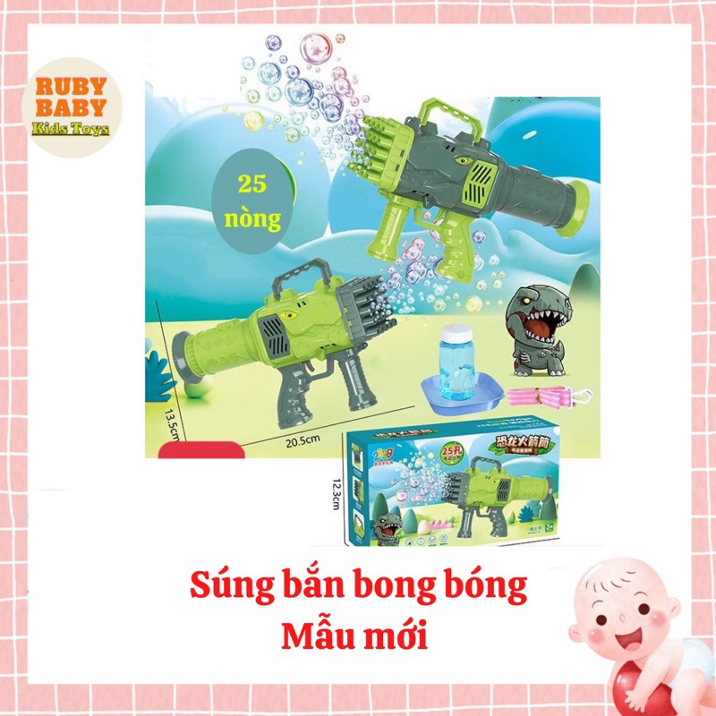 Đồ chơi súng bắn bong bóng 25-32-69 nòng Bazooka hot trend
