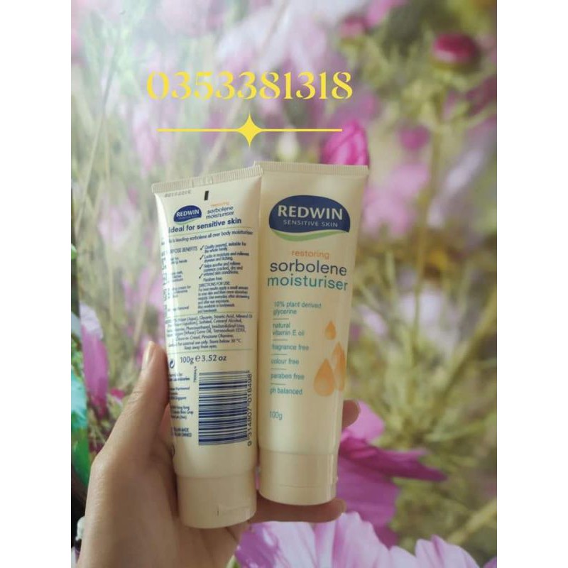 Kem Dưỡng Thể&Làm Sáng Da Redwin Sorbolene Moisturiser 100G