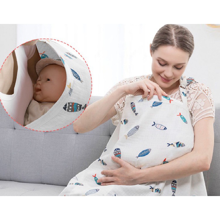 CHỌN MẪU khăn che bé bú khăn che bú cotton đồ dùng sau sinh đồ dùng hậu sản