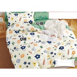 Vải may chăn ga áo gối,gối ôm khổ 2m35 hình bông hoa happyday