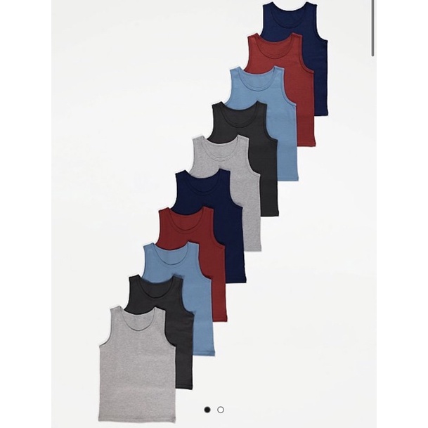 Sét 10 áo ba lỗ Georgre màu sale