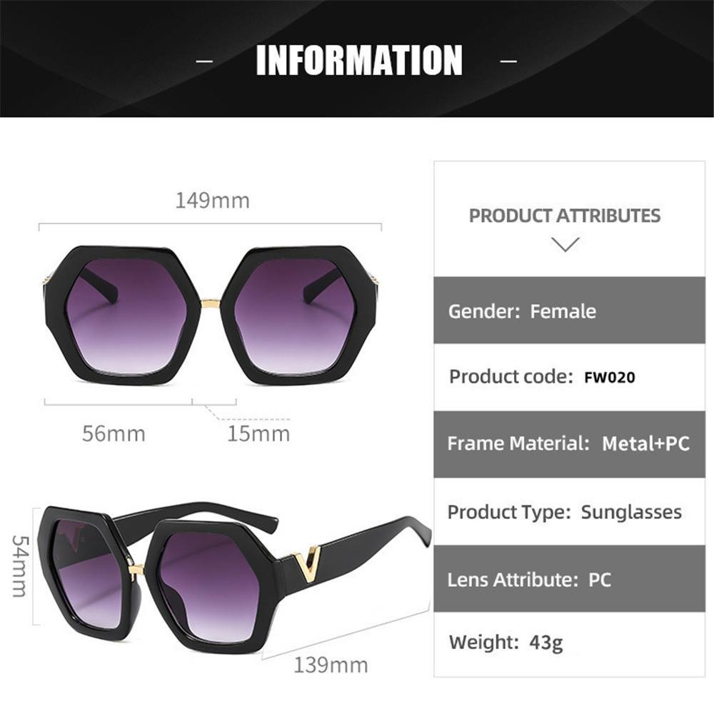 BSUNS Kính Mát Oversize Chống Tia UV400 Thời Trang