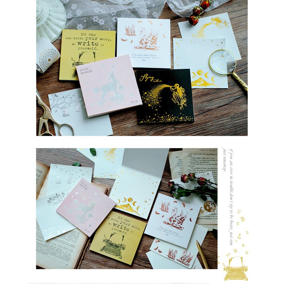 Giấy note nhũ - Room17vn