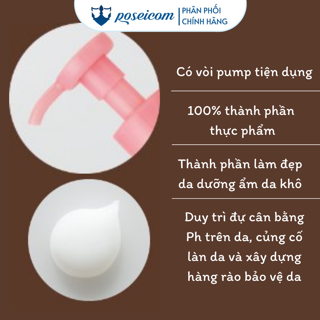 Sữa dưỡng thể cấp ẩm Kissme Mommy Body Milk C  dành cho bé từ 6 tháng tuổi và làn da nhạy cảm POSEICOM KISS20