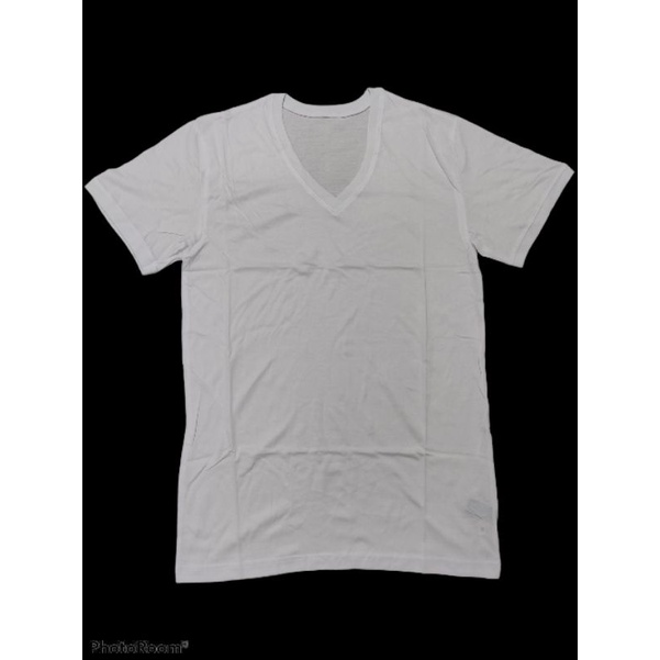 Áo lót thun nam trắng cổ tim | BigBuy360 - bigbuy360.vn