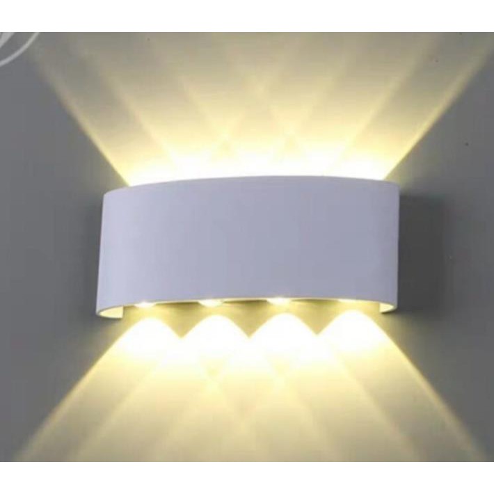 Đèn LED Hắt Tường 8 tia-Nguồn nhôm Đúc Chống Nước IP66-Bảo Hành 2 Năm
