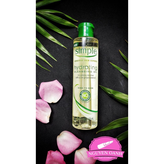 DẦU TẨY TRANG SIMPLE HYDRATING CLEANSING OIL 125ML CHÍNH HÃNG - 8965