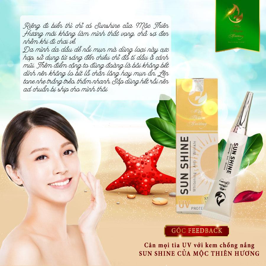 Kem Chống Nắng SunShine Mộc Thiên Hương SPF50+/PA+++