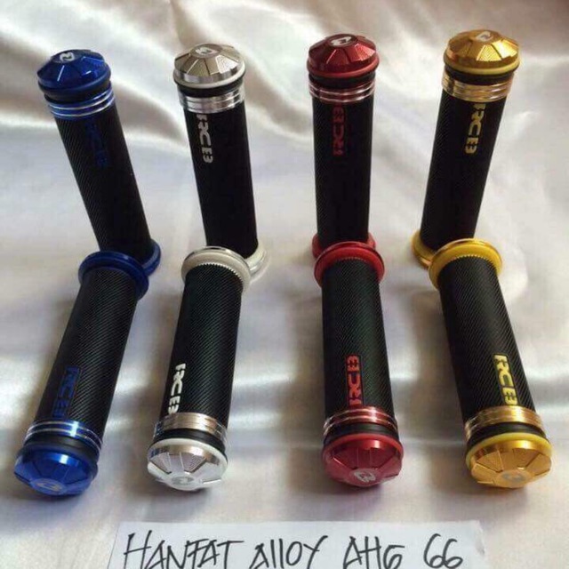 Bao tay xe máy  cao su  gù nhôm tròn  RCB AHG66 hàng chính hãng Racing boy
