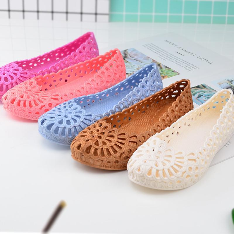 Xăng đan Nhựa Đi Mưa Đế Mềm Chống Trượt Thời Trang Mùa Hè Cho Bé Gái