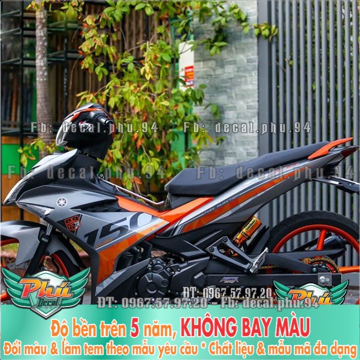Tem rời EX 150 Y15 xam cam (P)