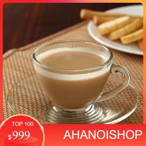 Bộ 6 tách cốc ly trà cafe coffee nóng thủy tinh thái lan đẹp dày dặn cao cấp UG310 - 230ml