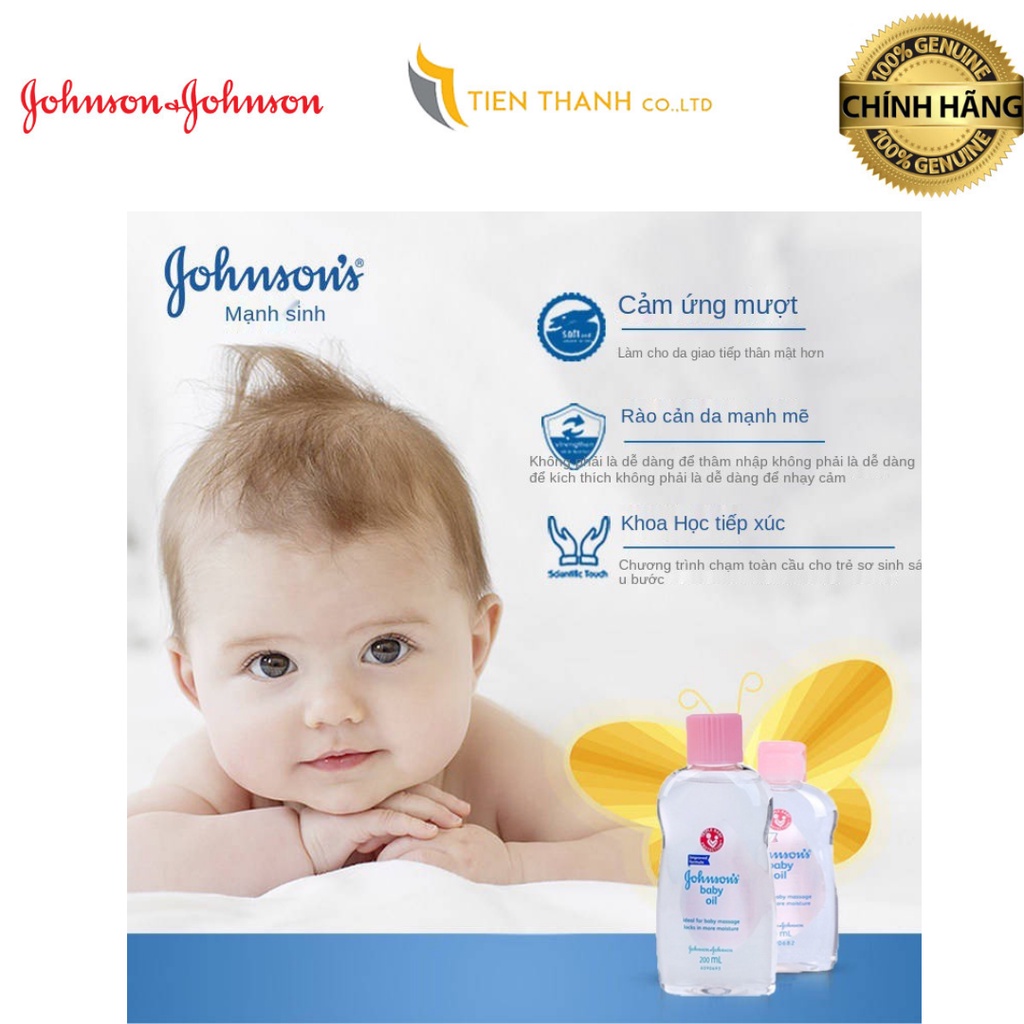 Johnson's Baby oil 50ml/125ml/200ml  - Hàng chính hãng.