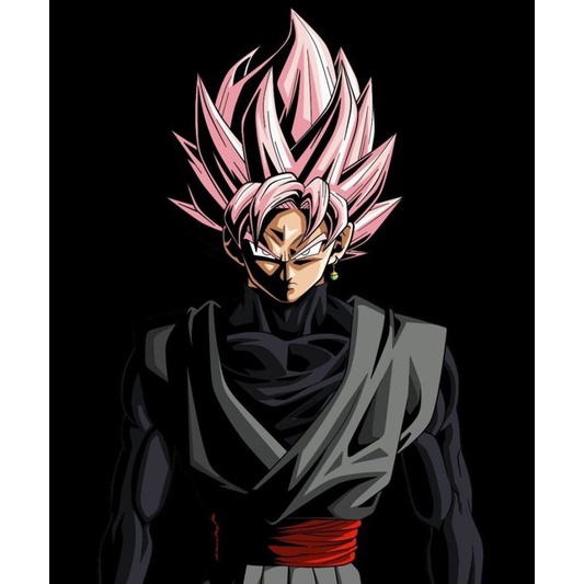 Tranh Vải Bạt Treo Tường In Hình Nhân Vật Goku Màu Trắng Trang Trí Nhà Cửa