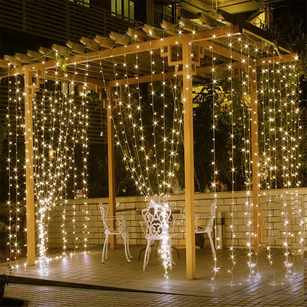 Dây Đèn LED Rèm Cửa Trang Trí Tiệc Cưới / Lễ Hội