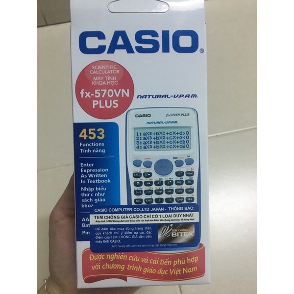 Máy tính Casio FX-570 VN Plus chính hãng