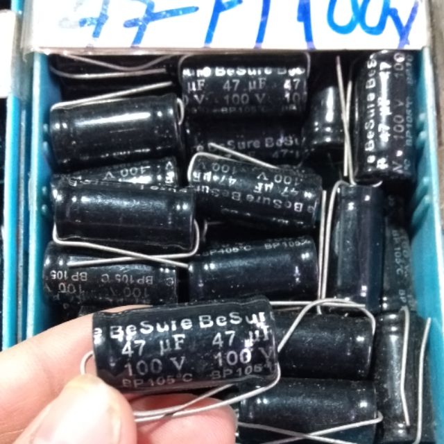 Tụ loa 2 đầu 47uf 100v combo 5