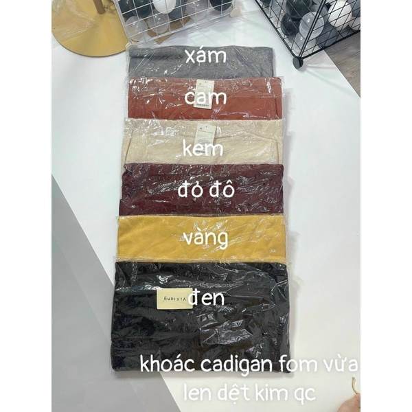 Áo khoác cardigan form dài hai túi hàng nhập!