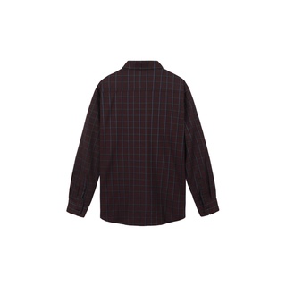 Áo Sơ Mi Flannel Màu Đỏ Sọc Xám