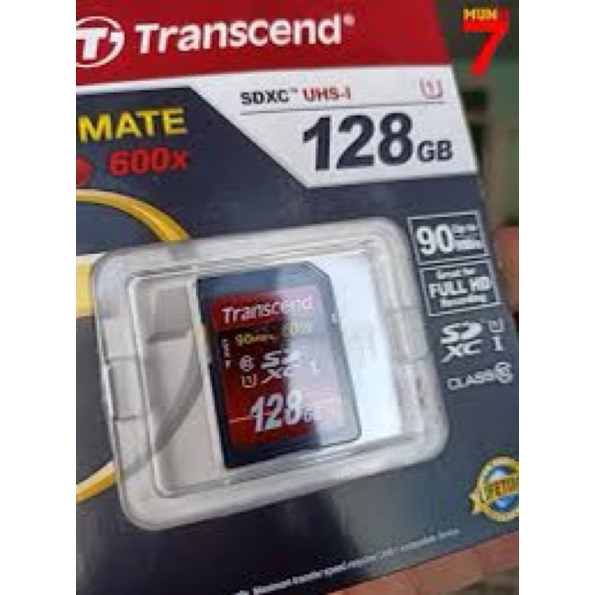 Thẻ nhớ Transcend SD SDXC Ultimate 128Gb 600x