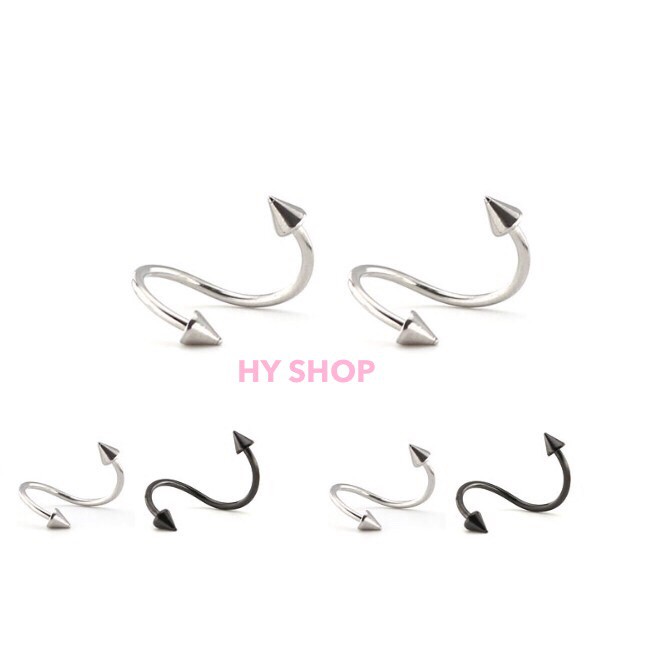 Khuyên tai xoắn không gỉ-Studentss Piercing