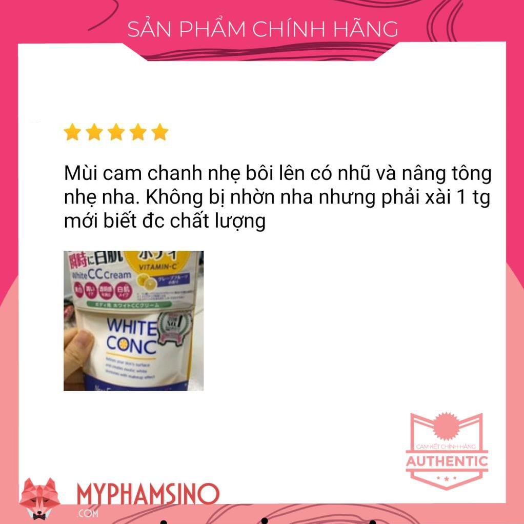 [CHINH HANG] Sữa dưỡng thể trắng da Body CC Cream Vitamin C White ConC Nhật Bản