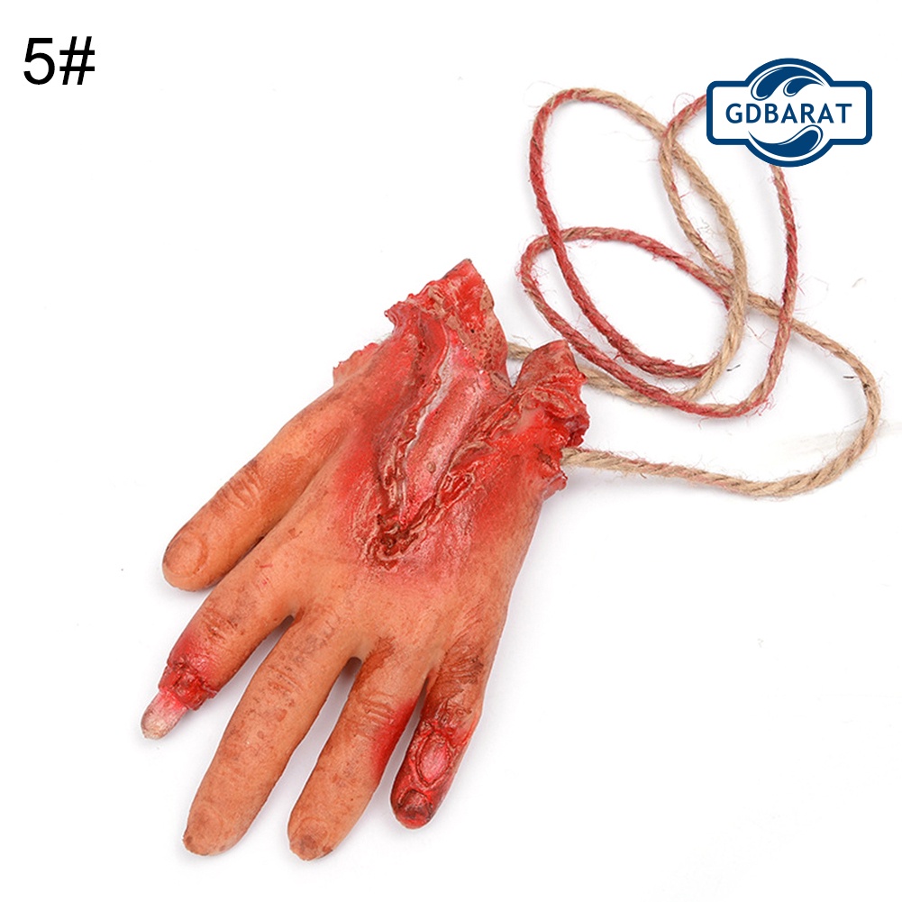 Vòng cổ Treo Hình Bàn Tay Máu Trang Trí Halloween