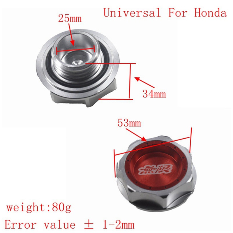 Nắp Đậy Bình Nhiên Liệu Bằng Hợp Kim Nhôm Siêu Bền Cho Xe Hơi