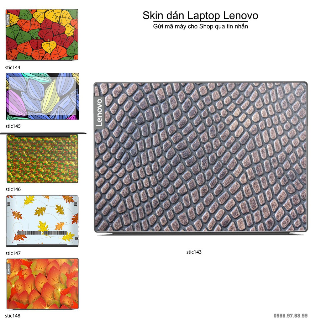 Skin dán Laptop Lenovo in hình Hoa văn sticker nhiều mẫu 24 (inbox mã máy cho Shop)