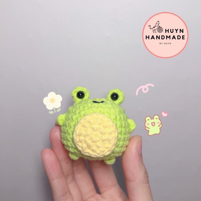 Móc khoá len bé ếch | Huyn Handmade