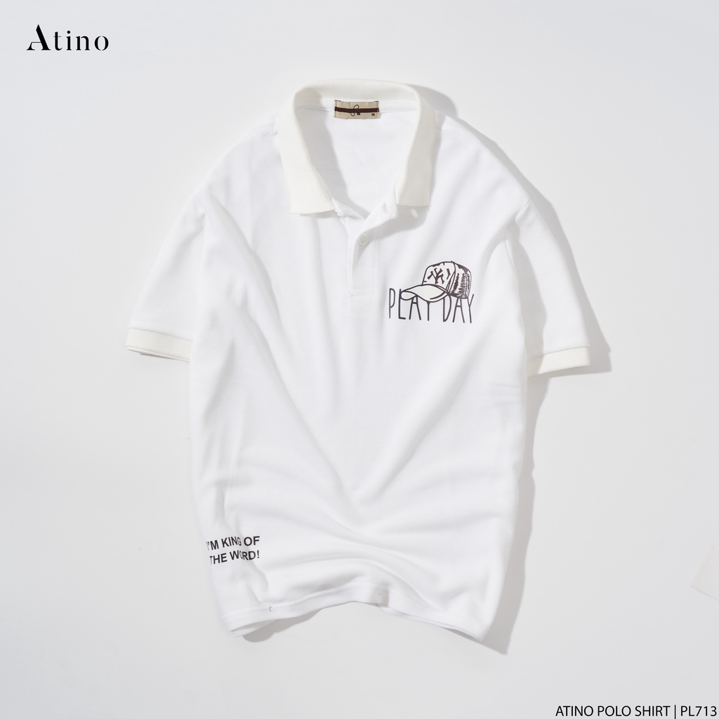 Áo Polo Nam ATINO vải cá sấu Cotton thoáng mát trẻ trung chuẩn form regular PL713