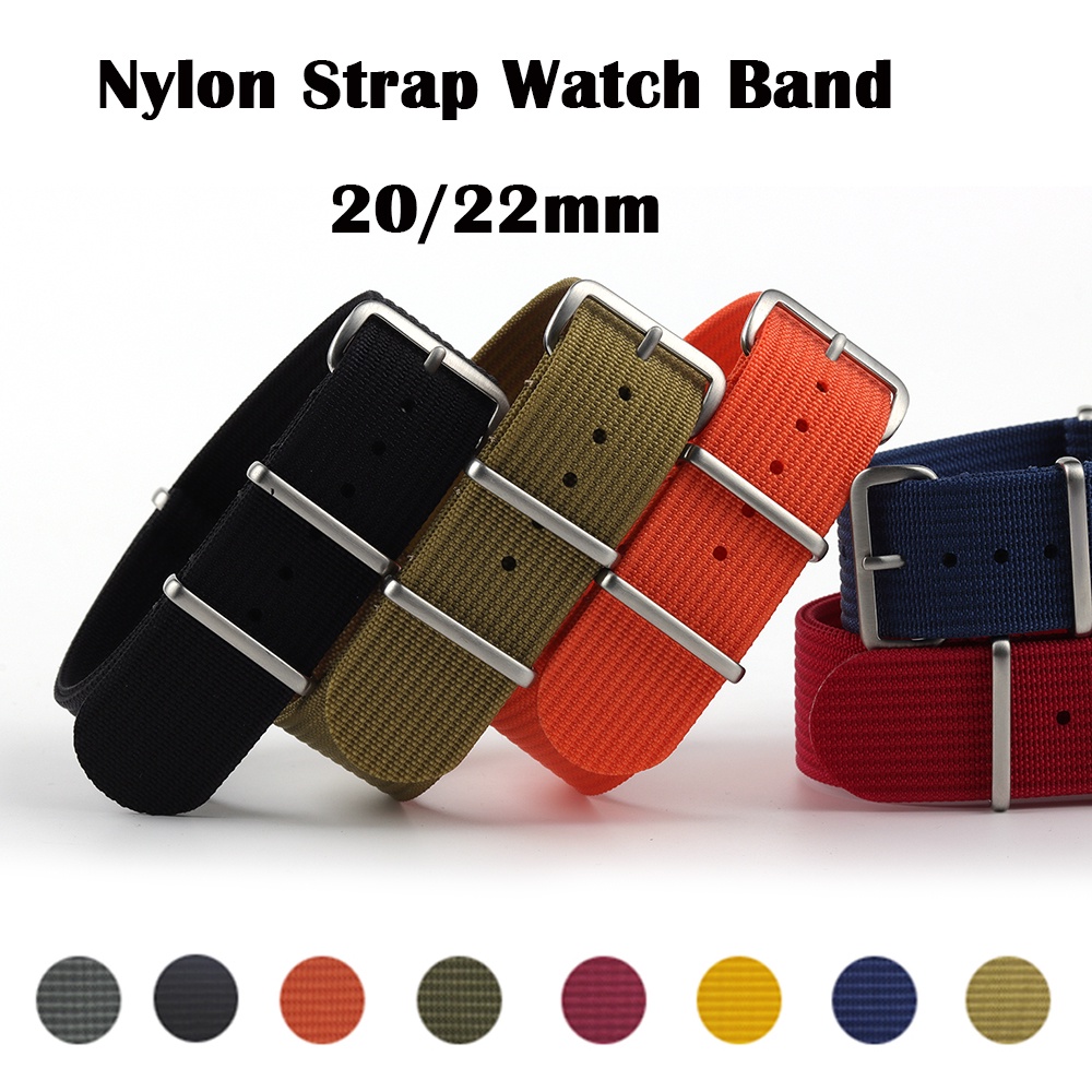 Dây Đeo Vải Dù 20Mm 22mm Cho Samsung Galaxy Watch 3 41mm 45mm Huawei GT 2 FOSSIL
