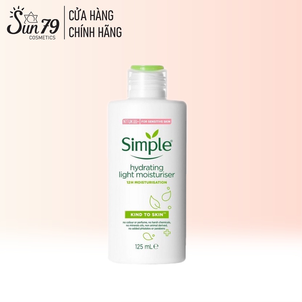 Sữa Dưỡng Ẩm Cho Mọi Loại Da Simple Kind To Skin Hydrating Light Moisturiser 125ml