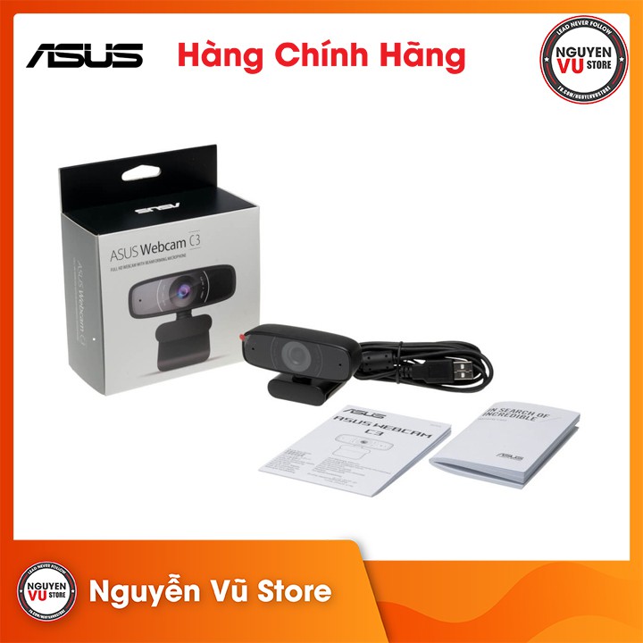 Webcam Asus C3 FullHD 1080p Hàng Chính Hãng